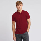 polo rplh regular fit embroidered maroon premium polo for men